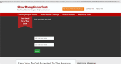 Desktop Screenshot of makemoneyonlinerush.com