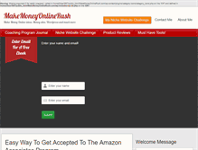 Tablet Screenshot of makemoneyonlinerush.com